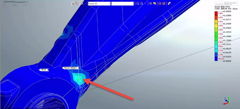 mesh convergence error