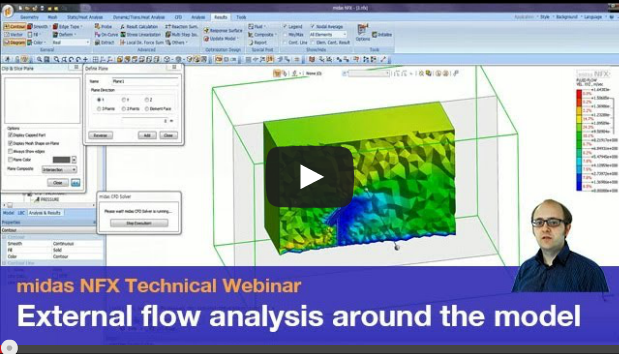 Simulate external flow around a model using CFD Analysis