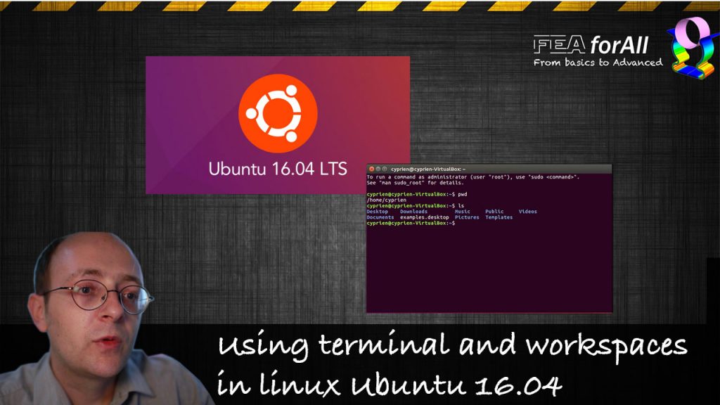 Learning Basic Terminal Commands and Workspaces in Linux Ubuntu 16.04