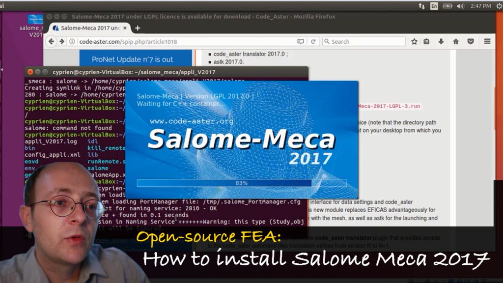 Open-source FEA: How to Install Salome Meca 2017