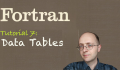 [Fortran Tuto 7] Data Tables