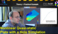 [Salome Meca – Code Aster] Nonlinear Quasi-static Plate with a Hole Tutorial