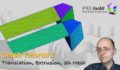 [GMSH tutorial 2] Model Translation Rotation Extrusion and 3D Meshing – t2.geo